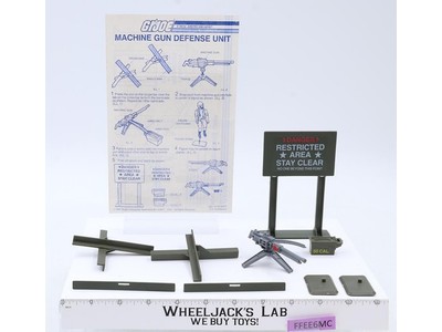 Machine Gun Defense Unit 100% Complete GI Joe 1984 Hasbro Action Figure Playset