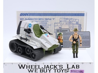 Triple T W/Sgt. Slaughter 100% Complete GI Joe 1986 Hasbro Action Figure Vehicle