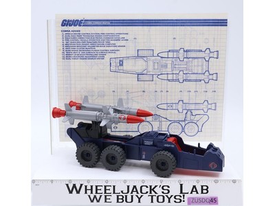 Cobra Adder 100% Complete 1987 GI Joe Hasbro Vintage Action Figure Vehicle