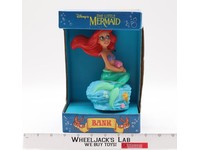 Ariel Vinyl Coin Bank W/ Stopper The Little Mermaid Vintage Disney NEW MISB