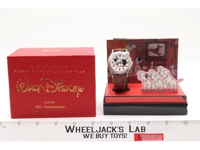 Lucky Collectors Club Wrist Watch 101 Dalmatians Leather 1993 Disney Store NEW