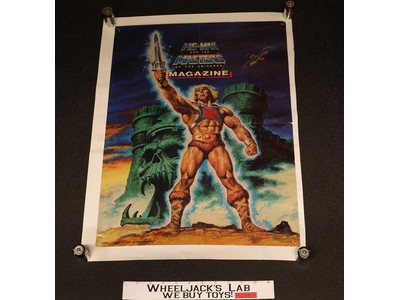 He-Man MOTU Magazine Fold-out Poster 1984 Mattel Poster #1 16.5 x 22