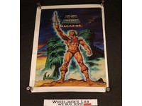 He-Man MOTU Magazine Fold-out Poster 1984 Mattel Poster #1 16.5 x 22