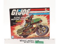 RAM Rapid Fire Motorcycle 100% Complete GI Joe 1982 Hasbro Action Figure Vehicle