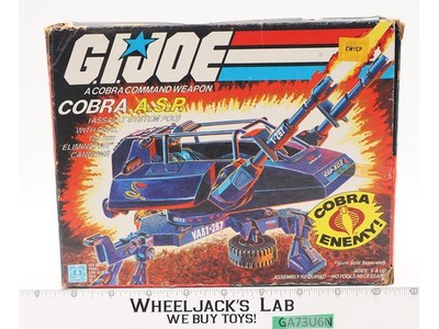 Cobra A.S.P. ASP W/ Box 100% Complete G.I. Joe 1984 Hasbro Vintage Vehicle