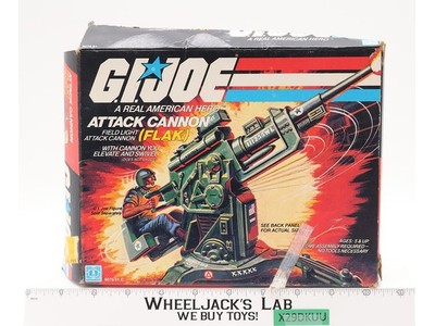 Flak Attack Cannon 100% Complete W/Box GI Joe 1982 Hasbro Vintage Action Figure