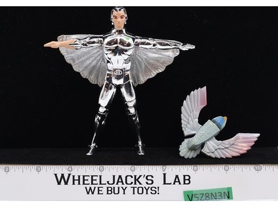 Quicksilver W/Tally Hawk 100% Complete Silverhawks 1987 Telepix Vintage Figure