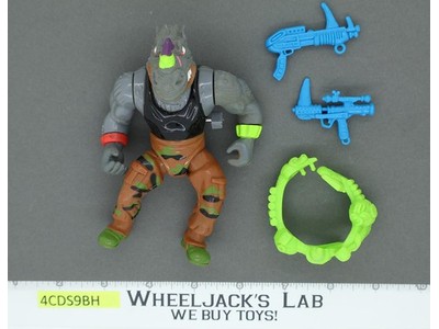Machine Gunnin Rocksteady Teenage Mutant Ninja Turtle TMNT 1991 Playmates