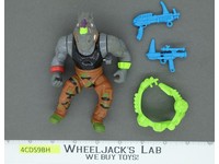 Machine Gunnin Rocksteady Teenage Mutant Ninja Turtle TMNT 1991 Playmates