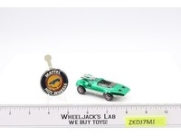Peeping Bomb Emerald Green w/ Button 1969 1970 Redline Hot Wheels Mattel Vtg RL