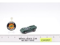 Lola GT70 Dark Green Enamel 1968 1969 Mattel Hot Wheels Redline Vtg RL w/ Button