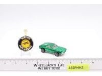 Custom AMX Green 1968 1969 Redline Hot Wheels Mattel Vtg RL White Int w/ Button