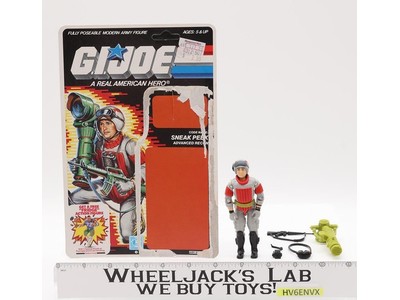 Sneak Peek 100% Complete W/Cardback 1987 GI Joe ARAH Vintage UNPUNCHED