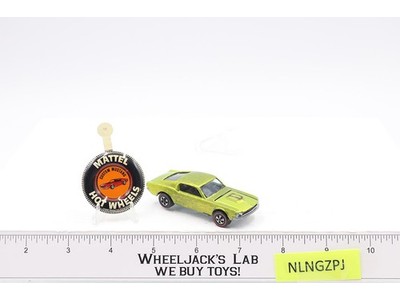 Custom Mustang Antifreeze 1968 Redline Hot Wheels Mattel Vintage RL w/ Button