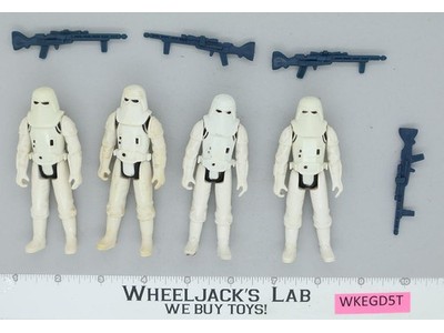 Lot of 4 Star Wars Hoth Snowtrooper Stormtroopers 1980s Kenner Action Figures