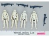 Lot of 4 Star Wars Hoth Snowtrooper Stormtroopers 1980s Kenner Action Figures