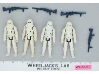 Lot of 4 Star Wars Hoth Snowtrooper Stormtroopers 1980s Kenner Action Figures