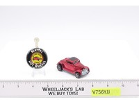 Classic '36 Ford Coupe ROSE 1968 1969 Redline Hot Wheels Mattel Vtg RL w/ Button
