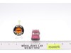 Custom Mustang Rose Pink WHITE INT 1968 Redline Hot Wheels Mattel Vtg w/ Button