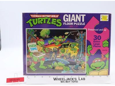Giant Floor Puzzle Teenage Mutant Ninja Turtles TMNT 1989 Rose Art NEW SEALED