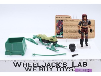Zartan W/ Chameleon Swamp Skier GI Joe 1984 Hasbro Vintage Action Figure Vehicle