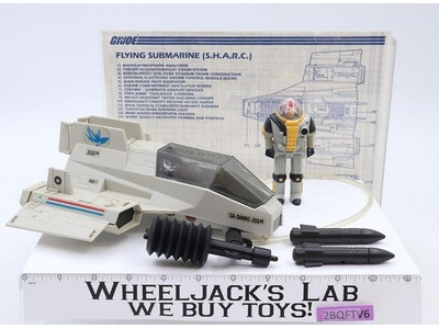 S.H.A.R.C. W/ Deep Six Complete GI Joe 1984 Hasbro Vintage Action Figure Vehicle