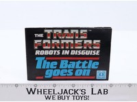 Robots In Disguise The Battle Goes On Poster 9x15 G1 Transformers 1985 Vintage