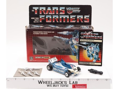 Mirage W/BOX 100% Complete 1985 Vintage Hasbro G1 Transformers Action Figure