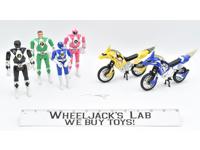 Power Rangers Lot of 4 Figures and 2 Vehicles Bandai Vintage