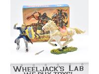 8857 RED BOX Mounted Cavalry Soldier Norman W Sword Toy Soldiers Elastolin 70MM