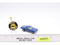 Custom Barracuda BLUE w/ White Int 1967 1968 Redline Hot Wheels Mattel w/ Button
