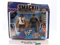 Mankind The Rock Smack Down Tron Ready Bonus Base WWF 2000 Jakks NEW Figure