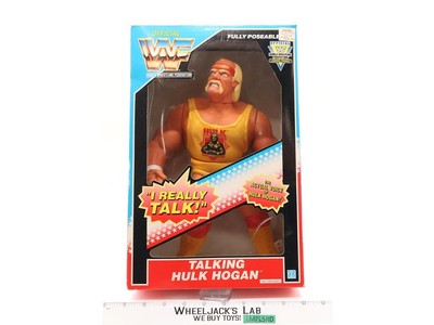 Talking Hulk Hogan WWF Wrestling 1990 Hasbro Vintage 12" Figure WORKS MIB