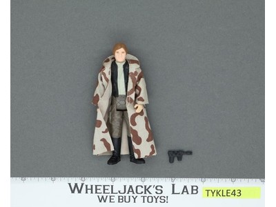 Han Solo Trench Coat 100% Complete Star Wars ROTJ 1983 Vintage Kenner NO REPRO