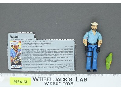Shipwreck V1 G.I. Joe 1985 Hasbro Vintage Action Figure
