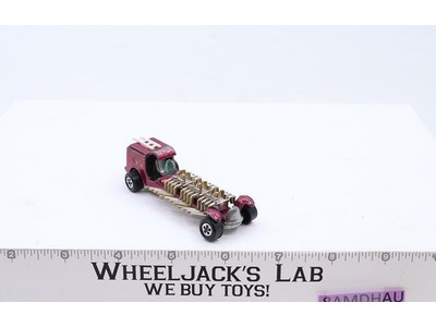 Johnny Lightning Flame Out Magenta 1969 1970 Topper Vintage Diecast