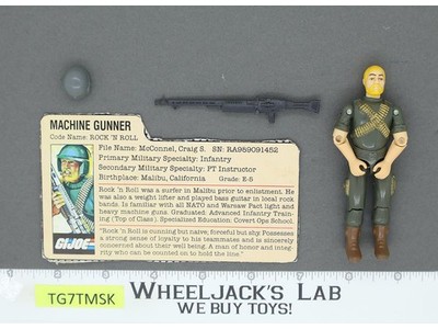 Rock' N Roll V1.5 Swivel Arms G.I. Joe 1983 Hasbro Vintage Action Figure