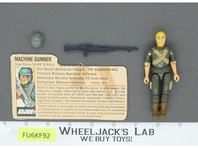Rock' N Roll V1 Straight Arms G.I. Joe 1982 Hasbro Vintage Action Figure