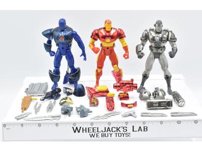 Iron Man Lot of 3 Figures and Accessories Marvel Toybiz Action Figures