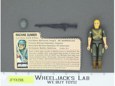 Rock' N Roll V1 Straight Arms G.I. Joe 1982 Hasbro Vintage Action Figure
