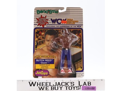 Butch Reed WCW Wrestlign Bend-Ems 1990 JusToys Action Figure NEW SEALED