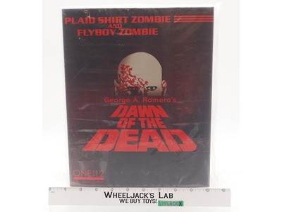 Plaid Shirt Zombie & Flyboy Zombie Dawn of the Dead 2018 MEZCO One:12 NEW MIB