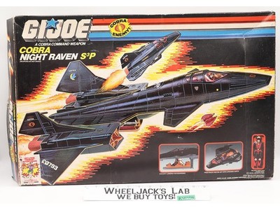 Cobra Night Raven S3P W/Strato-Viper Complete W/Box G.I. Joe 1986 Hasbro Vintage