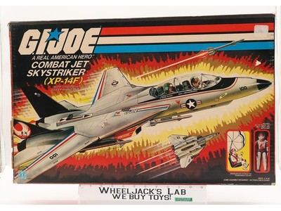 XP-14F Combat Jet Skystriker W/ Ace 100% Complete GI Joe 1983 Hasbro Vehicle