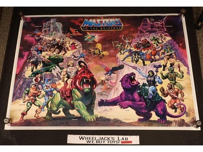 Eternia Poster 32 x 23 Masters of the Universe MOTU 1986 Mattel Filmation