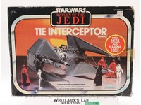 Imperial Tie Interceptor 100% Complete W/Box + INSERT Star Wars ROTJ 1983