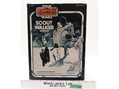 Scout Walker AT-ST 100% Complete W/ Box + INSERTS Star Wars ROTJ 1980 Kenner