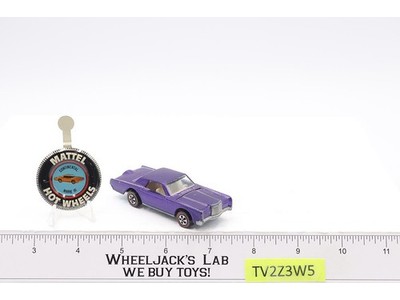 Custom Continental Mark III Purple 1968 1969 Mattel Redline Hot Wheels w/ Button