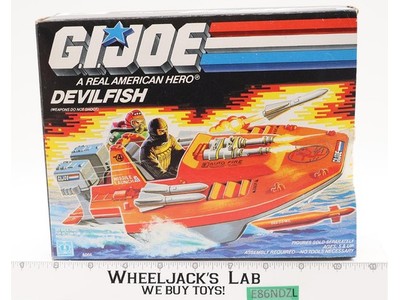 Devilfish Vehicle 100% Complete W/Box GI Joe 1986 Hasbro Action Figure Vehicle