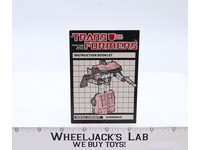 Overdrive Action Figure Instruction Manual Booklet 1984 G1 Transformers